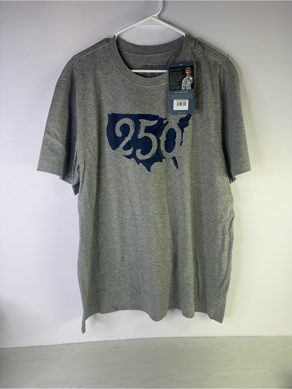 Life is Good Mens XL America Map 250 Short Sleeve Tee